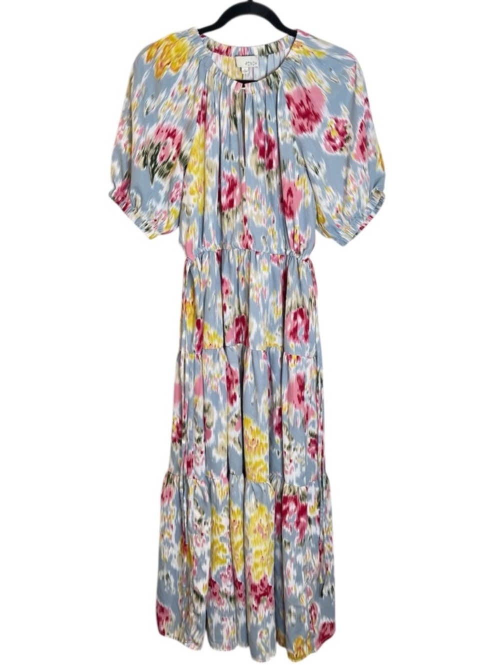 Pinch Multicolor Watercolor Floral Midi Dress Size Large